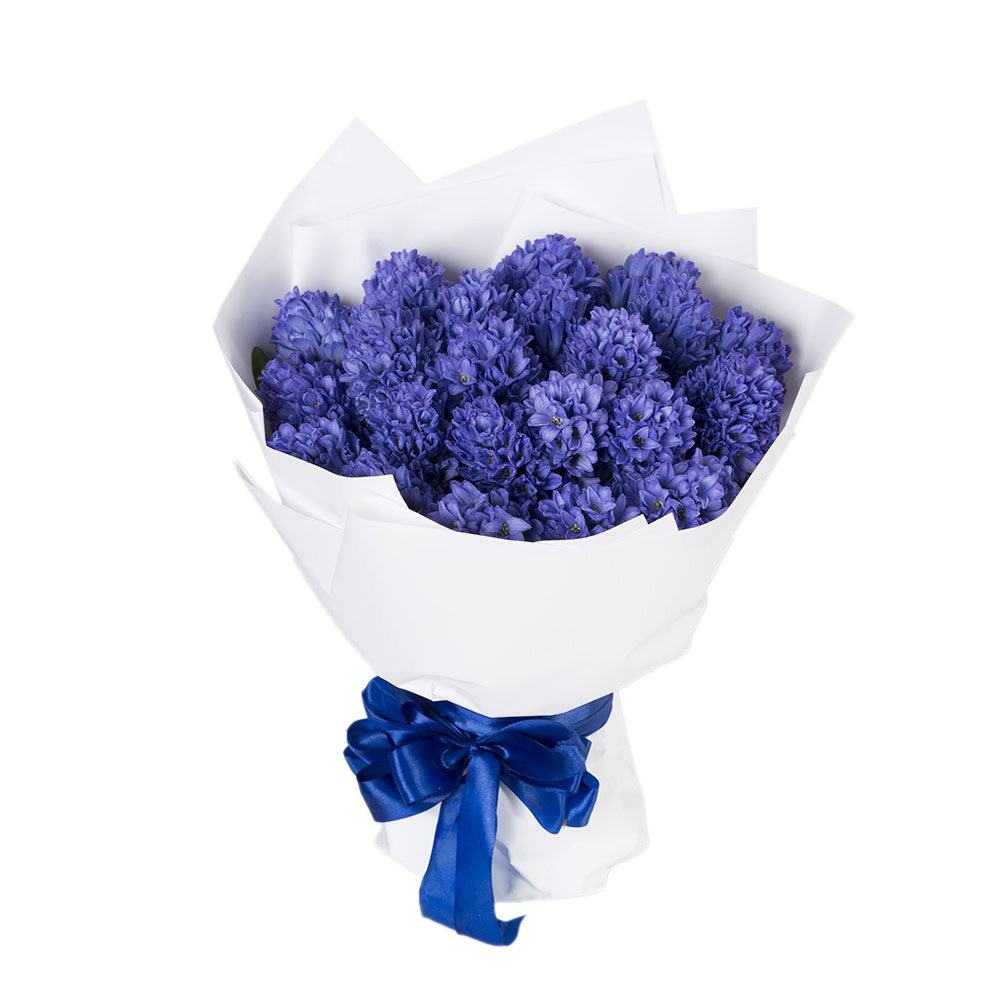 Букет из синего гиацинта 25 шт